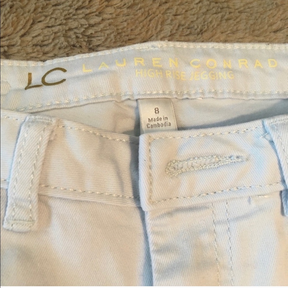 Lauren Conrad skinny jeans sz8 light blue - Picture 2 of 4